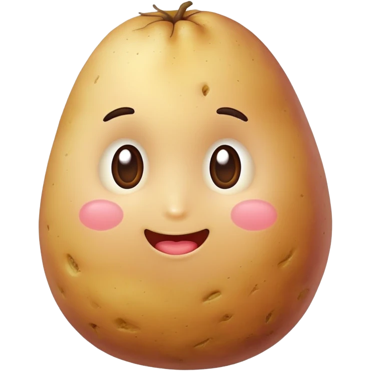 Cute potato emoji