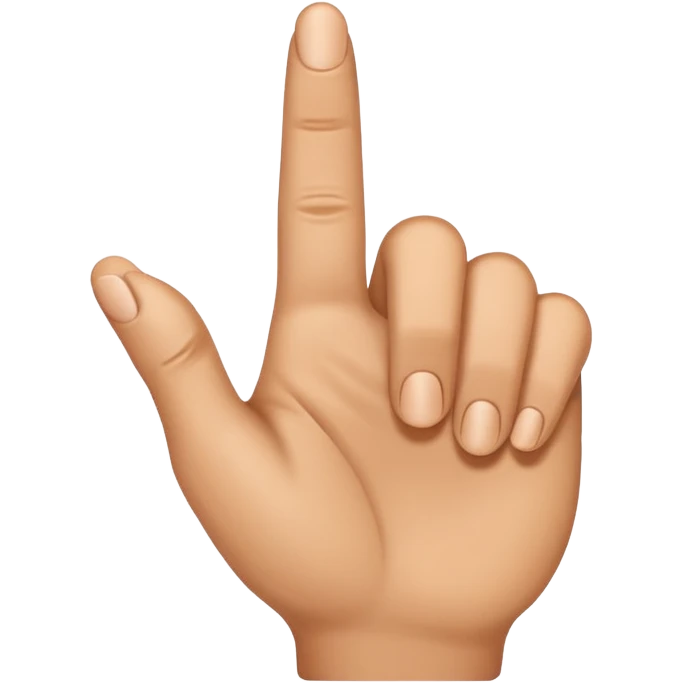 Eine Hand mit einem Finger der nach links zeigt  emoji