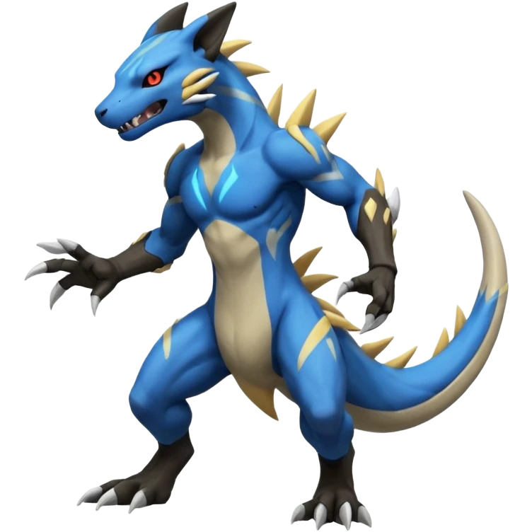 Salandit-Marowak-Manectric-Zeraora-Fakémon-hybrid-creature (full body)  emoji