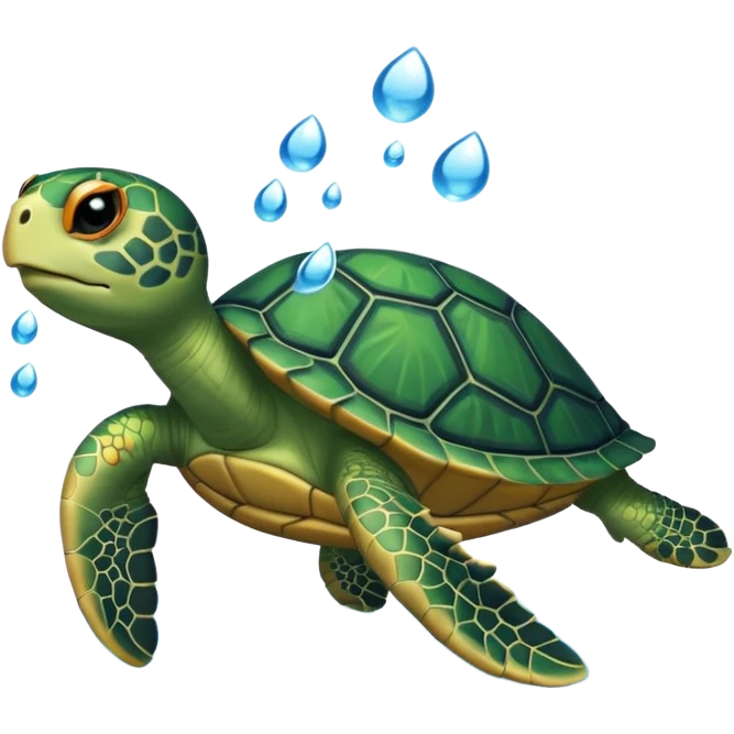 pet turtle in water emoji