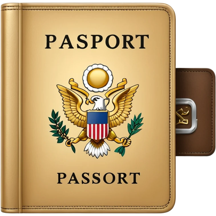 pale gold passport emoji