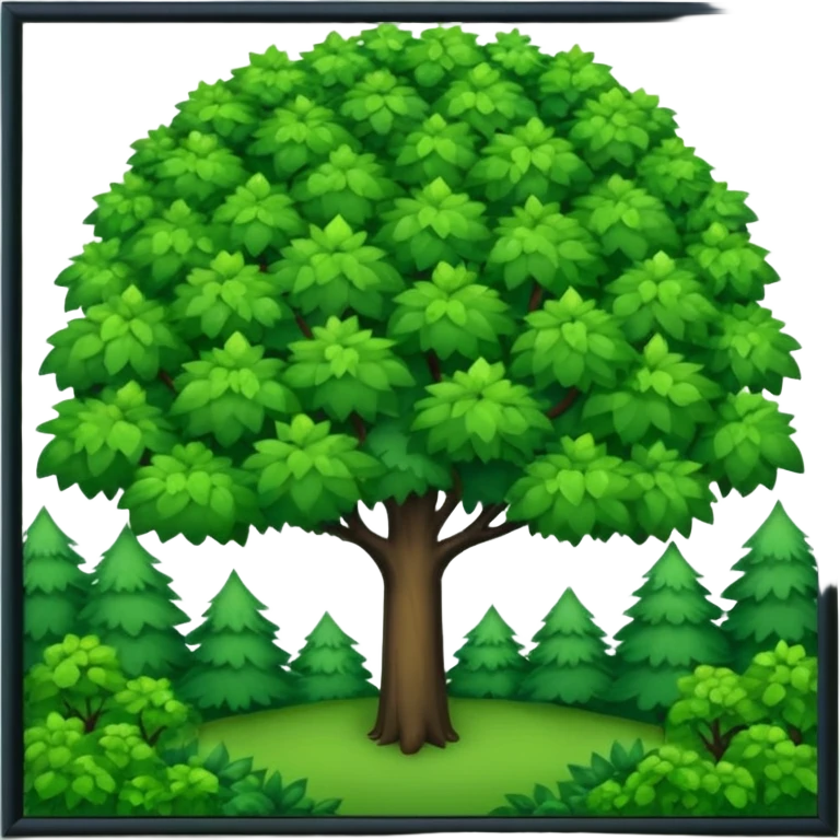 In our hometown, there’s plenty of trees emoji