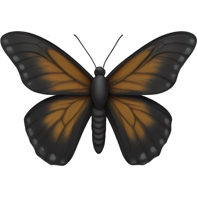 Mariposa negra emoji