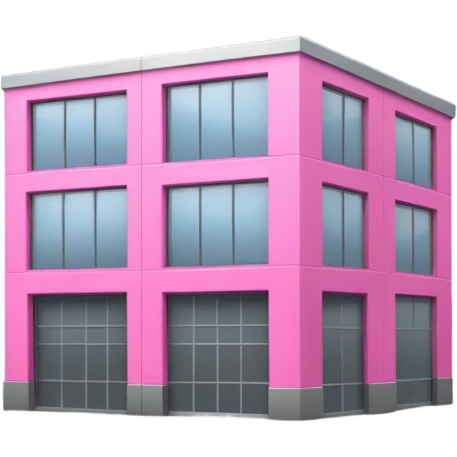 pink industrial building emoji