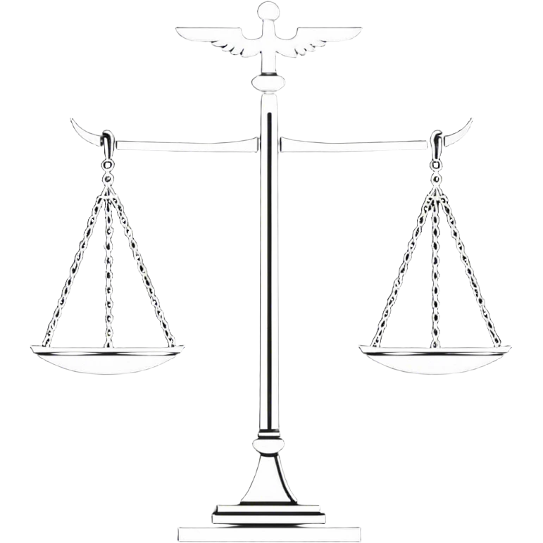 Sign saying justice emoji