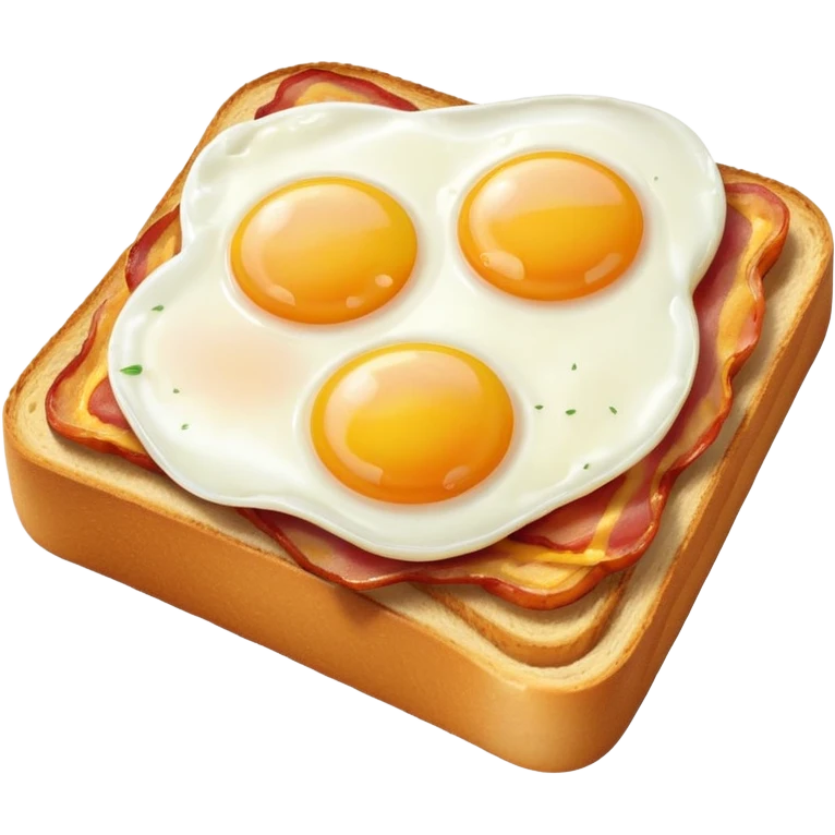 Egg and bacon toast emoji