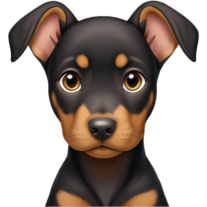 Dobermann puppy emoji