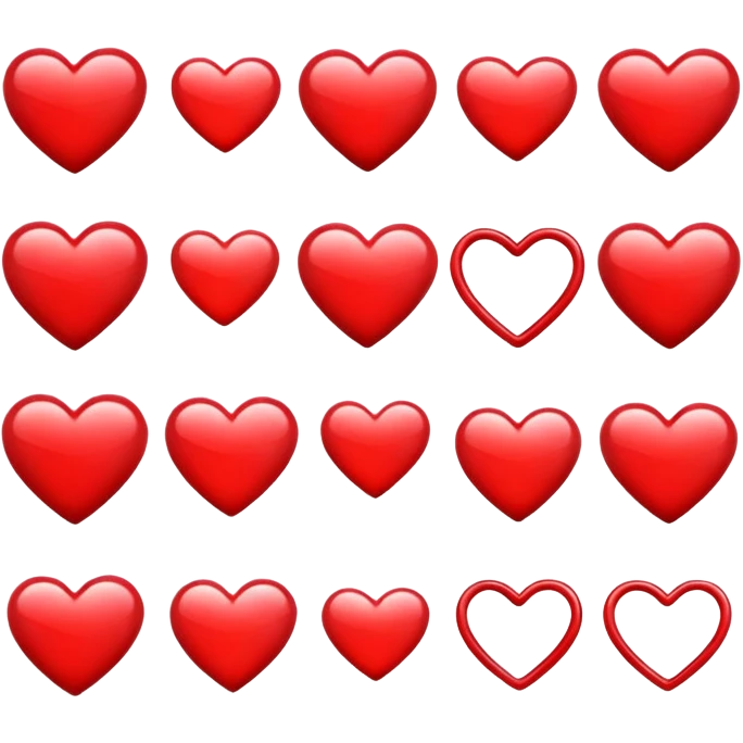Infinite hearts emoji