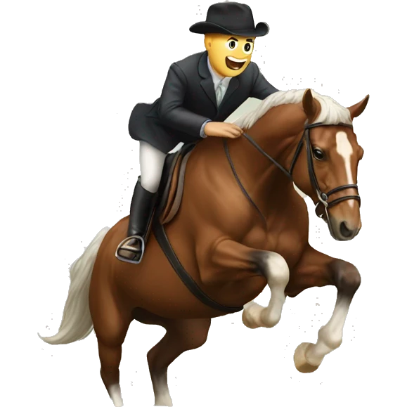 Man jumping horse  emoji