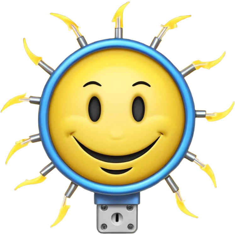 Smiley foudroyé emoji
