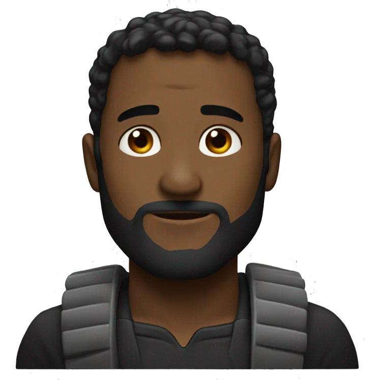 Super héroe n Man hombre negro  emoji