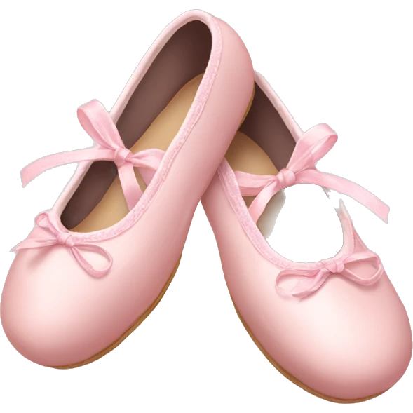 Pale pink ballet shoes emoji