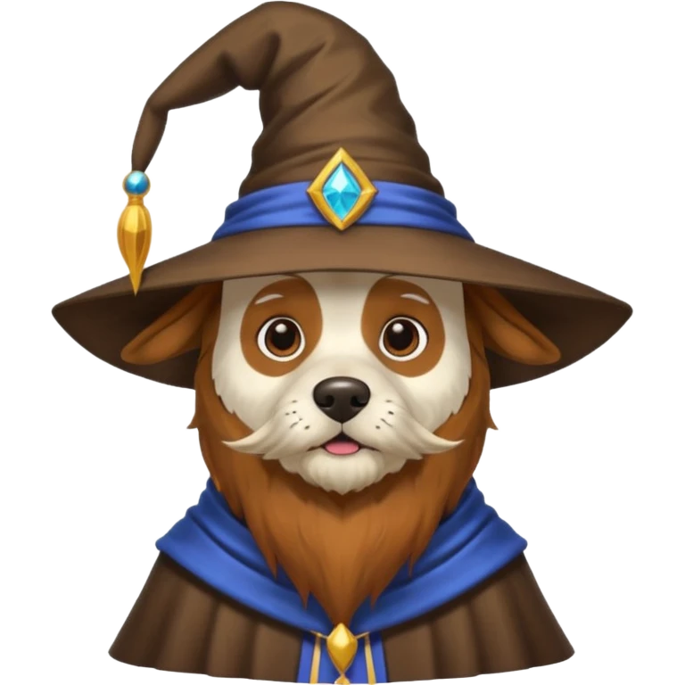Dog wizard emoji