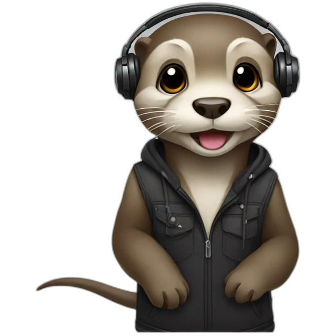 otter dj emoji