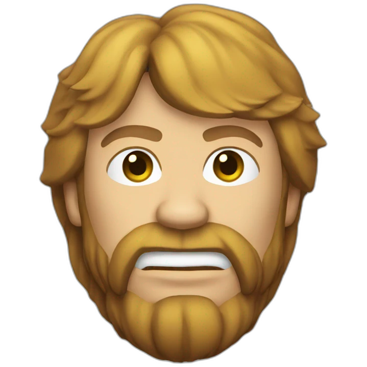 Chuck norris head in a lion emoji