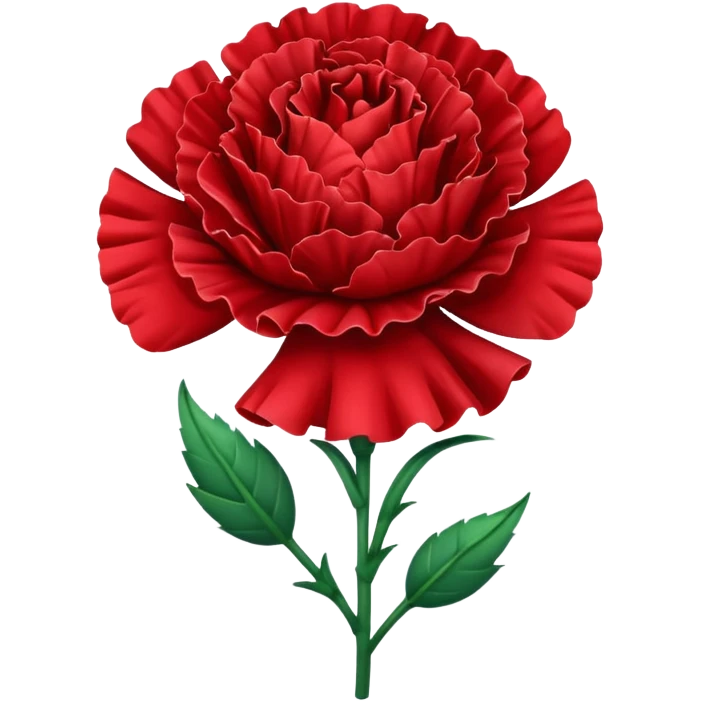 Red carnation emoji