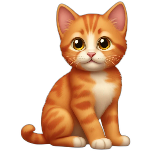 little red kitten emoji