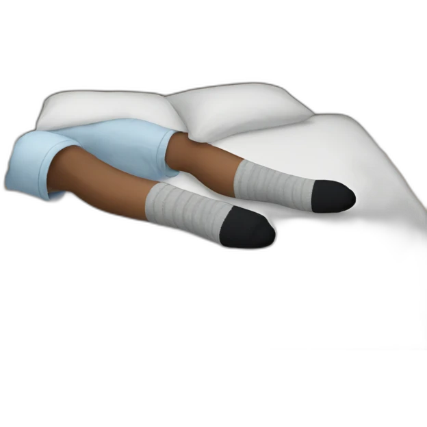 My boyfriend sleeping with socks on emoji