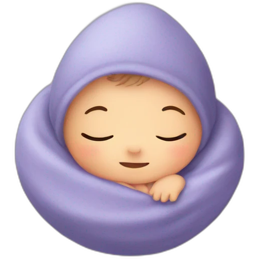 The newborn surrounded by stars emoji