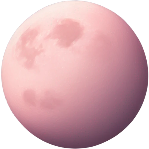 pastel pink moon emoji