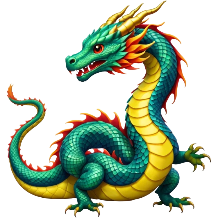  Straight Eastern dragon  emoji