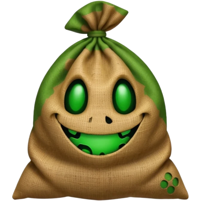 create Oogie boogie From nightmare before Christmas As Emojis that don’t already exists. emoji