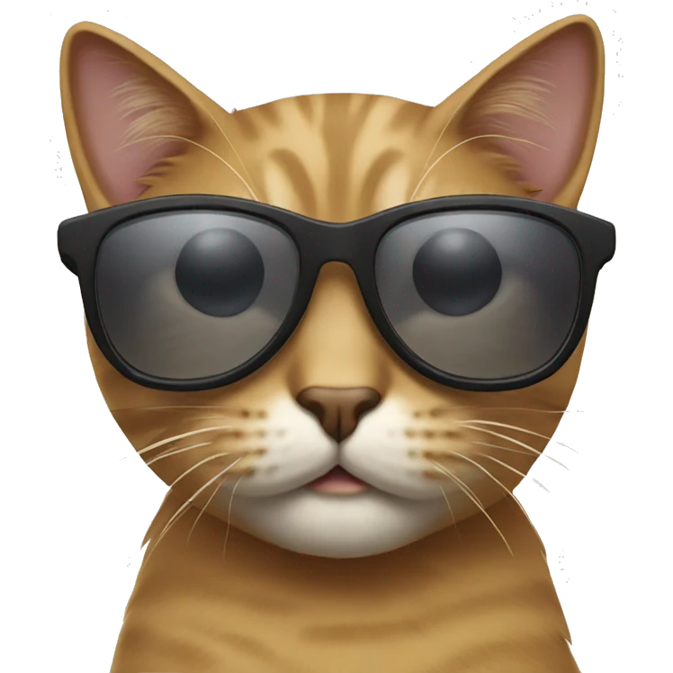 Cat with sunglasses emoji