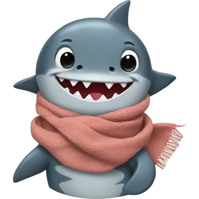 shark with scarf emoji