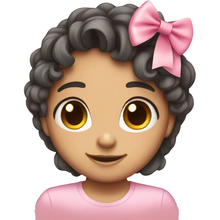 cute pink bow emoji