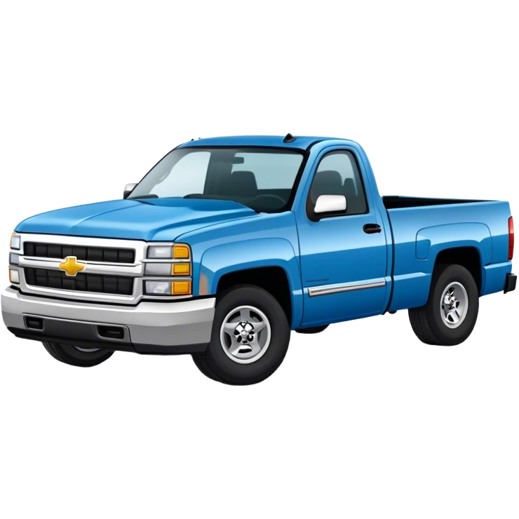 Dropped blue silverado obs single cab  emoji