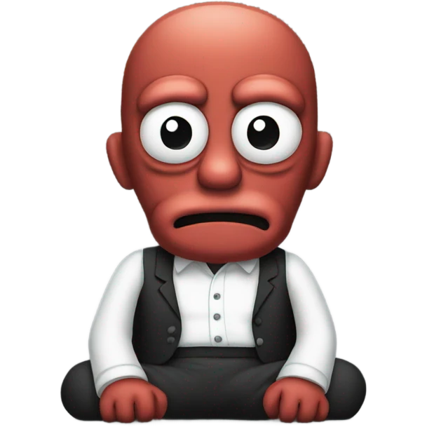 Zoidberg sitting sideways  emoji