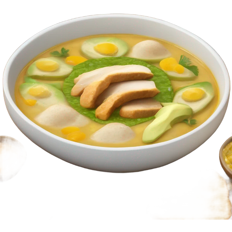 Plato de sopa de ajiaco  emoji