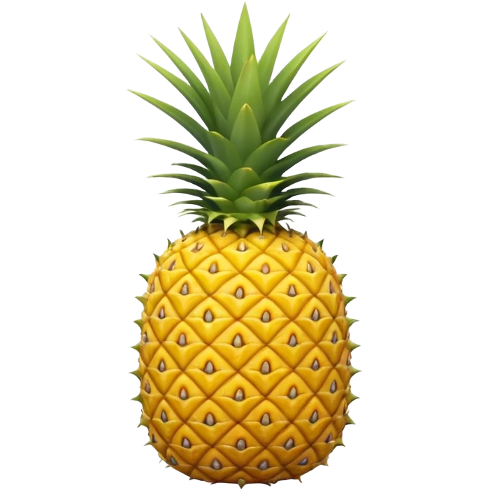 A pineapple flipped 180 degrees clockwise around the x axis  emoji