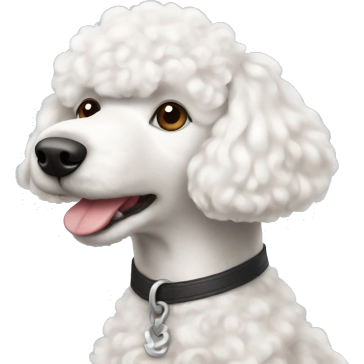 White poodle short haired emoji