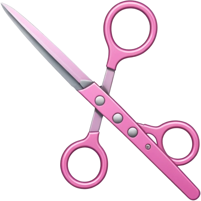 pink scissor emoji