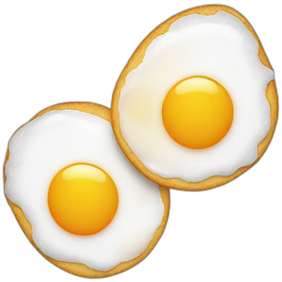 two fried eggs emoji