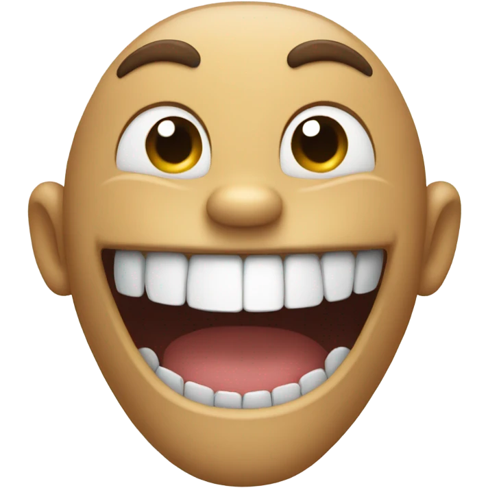 Big teeth grin emoji