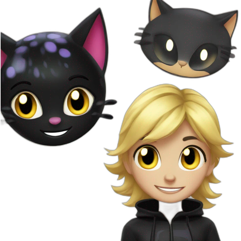 ladybug and cat noir miraculous emoji