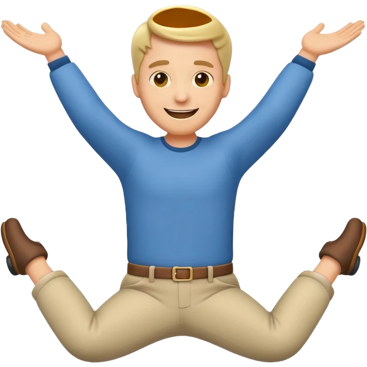 Along the line of Ludacris' song "Roll out", create an animated emoji of a grown white man rolling out. emoji
