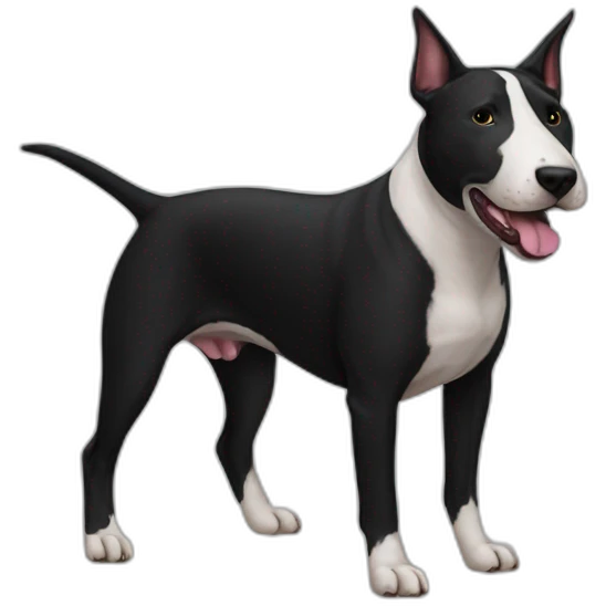 black bull terrier emoji