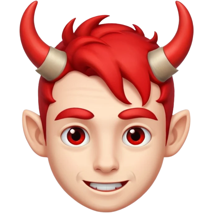 Red Horns on boy emoji
