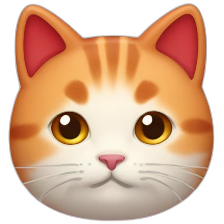 red mellow mochi cat emoji