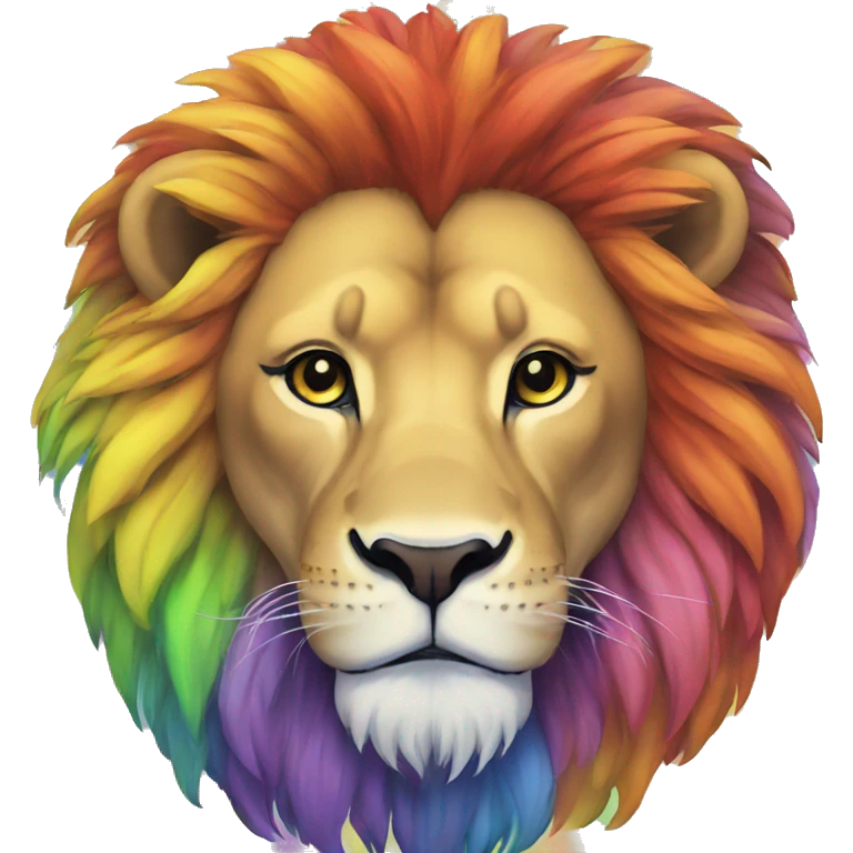 Rainbow Lion  emoji