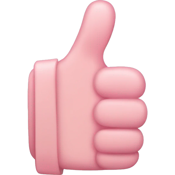 light pink thumbs up emoji