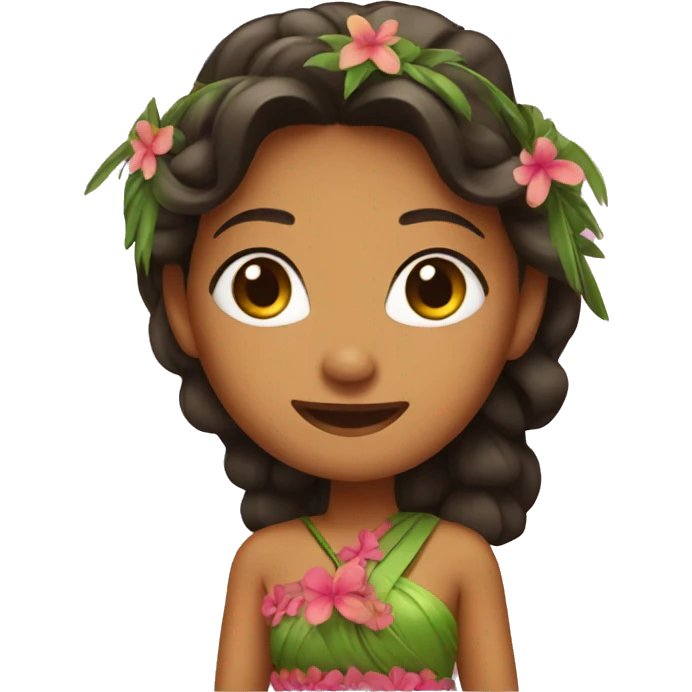 Hula girl emoji