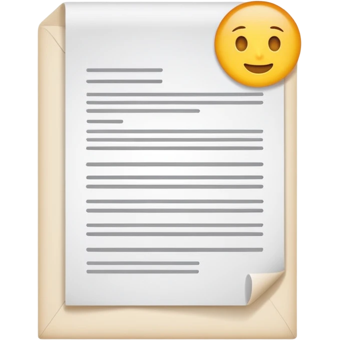 paper work with text emoji