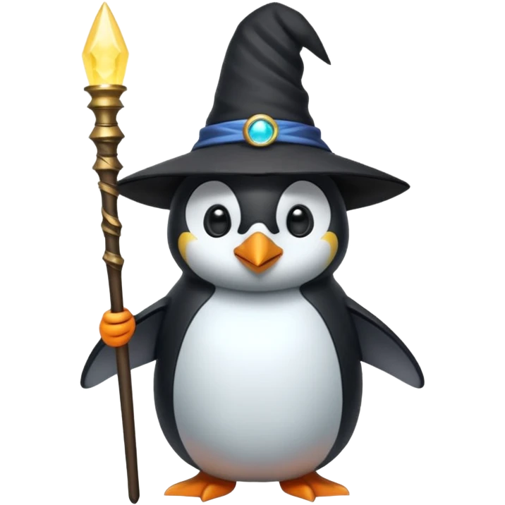 Penguin Wizard emoji