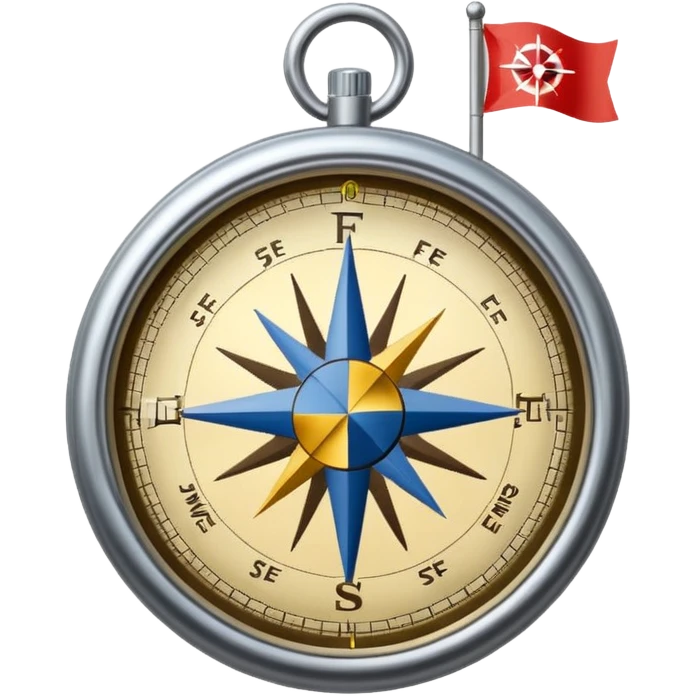 compass with a #5fe089 color flag emoji