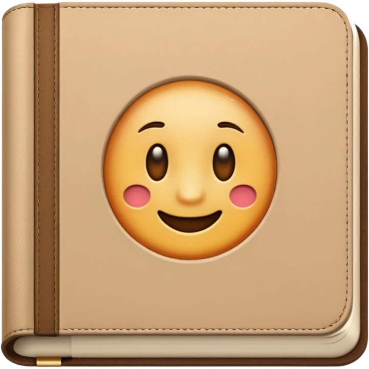 a journal book beige  emoji