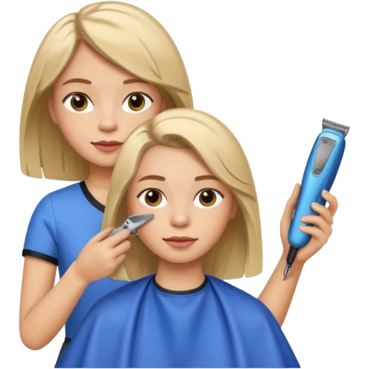 girl getting haircut emoji